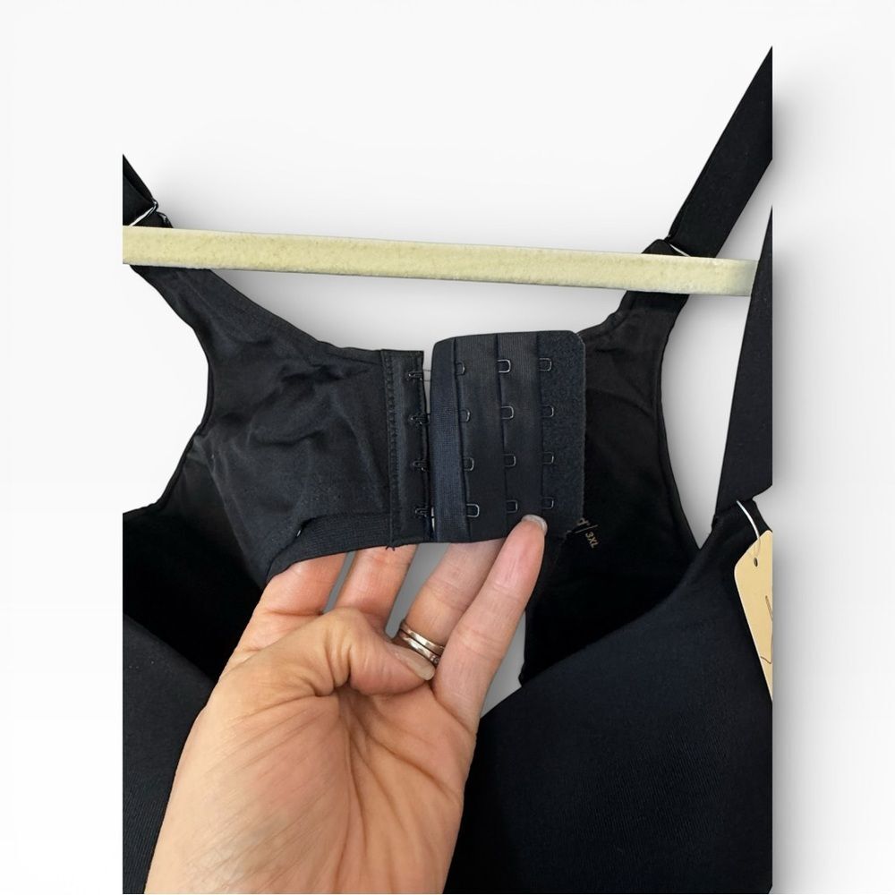 Truekind Supportive Comfort Wireless Shaping Black Bra 3XL - Picture 4 of 5